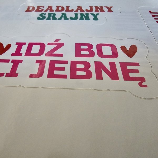 Arkusz Naklejek - Jebło to jebło!