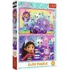Trefl Puzzle 2x24 elementy Gabby zabawy z Gabi
