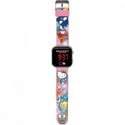 Kids Euroswan Zegarek LED z kalendarzem Hello Kitty