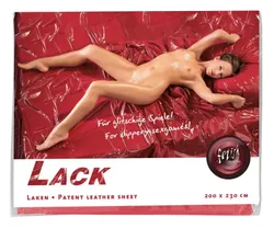 Fetish Collection Winylowe Prześcieradło Czerwone 200x230 cm PVC