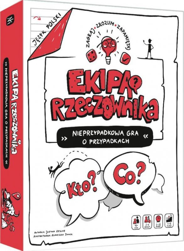 Nasza księgarnia Gra Ekipa rzeczownika. Nieprzypadkowa gra o przypadkach