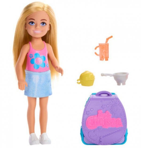 Mattel Lalka Barbie Chelsea Plecak z kotkiem
