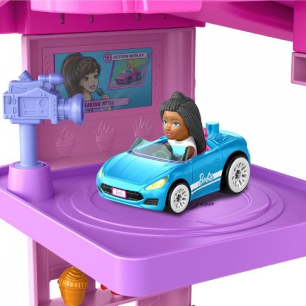 Hot Wheels Tor wyścigowy Racer Verse Barbie Spiral Race