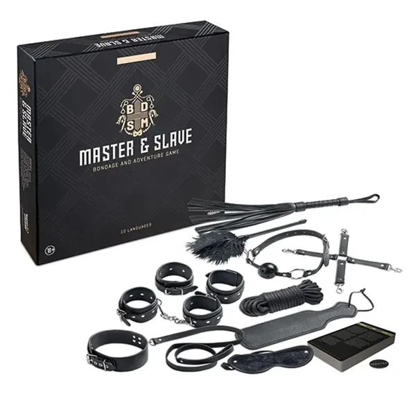 Tease & Please Master & Slave Deluxe - Gra z akcesoriami i kartami PL/EN