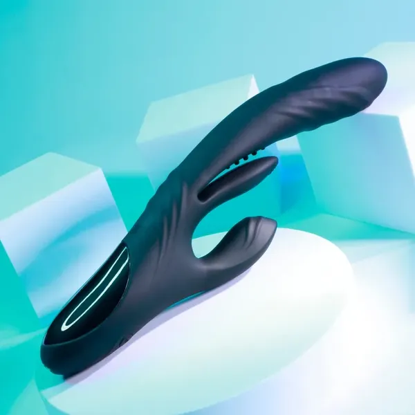 Playboy Pleasure - Wibrator potrójny króliczek Rapid  - 10 prędkości