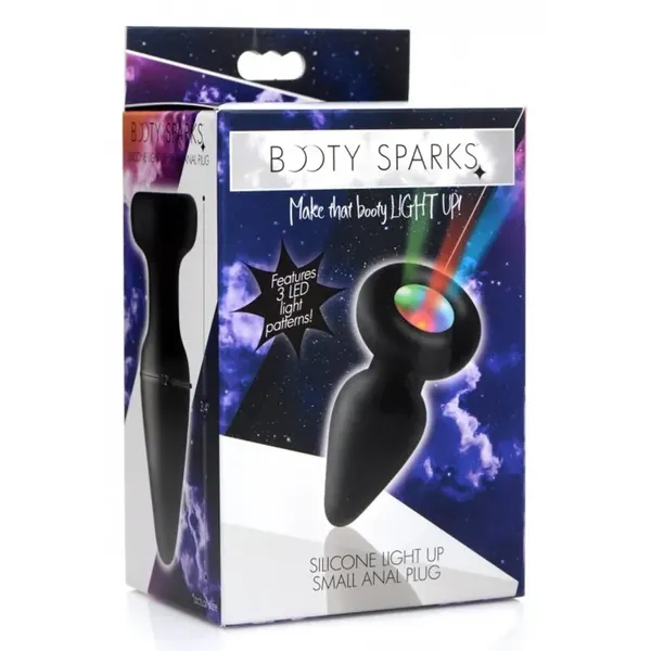 XR Brands Plug silikonowy z podświetleniem LED mały