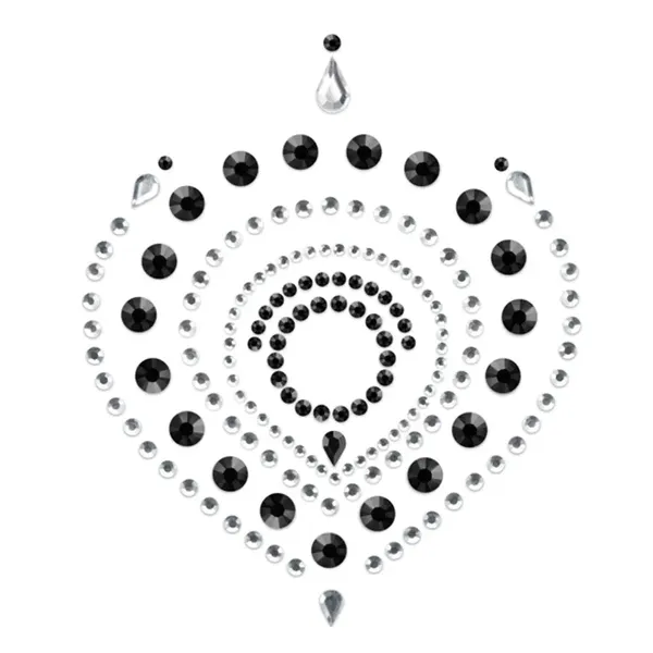 Biżuteria do ciała - Bijoux Indiscrets Flamboyant Black & Silver