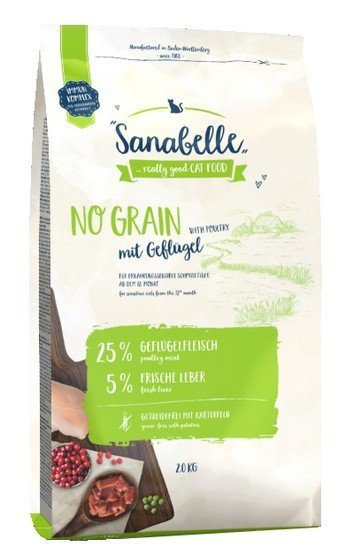 Sanabelle Adult No Grain Geflugel - bezzbożowa z drobiem 2kg