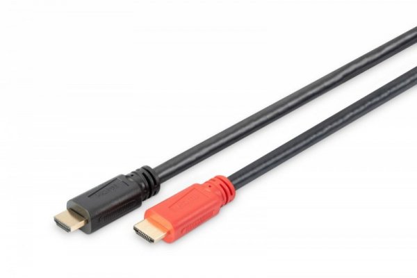 Digitus Kabel połączeniowy HDMI HighSpeed z Ethernetem ze wzmacniaczem 4K 30Hz UHD HDMI A/A M/M 15m