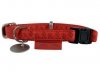 Zolux Obroża regulowana Mac Leather 20mm Czerwona 
