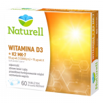 Naturell Witamina D3+ K2 MK-7 60 Tabletek Do Ssania