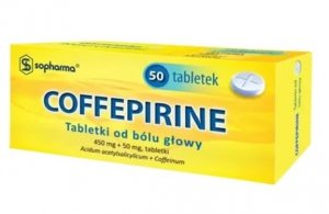 COFFEPIRINE Tabletki od bólu głowy, 450 mg + 50 mg, 50 tabletek