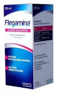 FLEGAMINA malinowa syrop 4 mg/5 ml 200ml