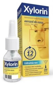 Xylorin 550 mcg/ml, aerozol do nosa, roztwór, 18 ml