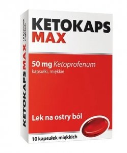 Ketokaps Max 50 mg, 10 kapsułek
