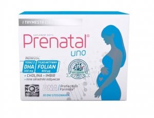Prenatal Uno 30 kapsułek + DHA 30 kaspułek