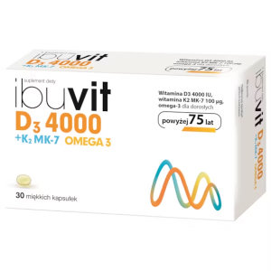 Ibuvit D3 4000 + K2 MK-7 Omega3 30 Kapsułek