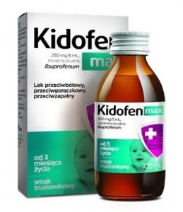Kidofen max 250 mg/5 mL, zawiesina doustna, 100 ml