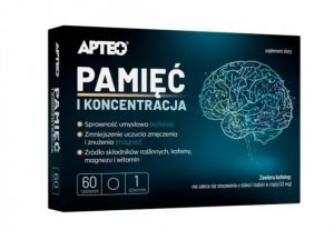 Pamięć i koncentracja APTEO, 60 tabletek