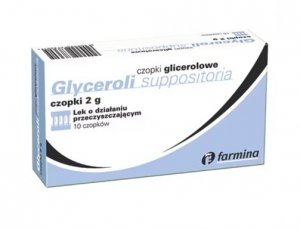 Czopki glicerolowe, 2 g, 10 sztuk Farmina