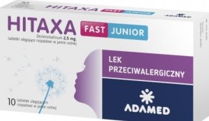 Hitaxa fast Junior 2,5 mg 10 tabletek ulegających rozpadowi w jamie ustnej