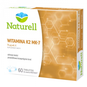Naturell Witamina K2 MK-7 60 Tabletek Do Ssania