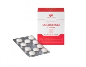 Colostrum z maliną Genactiv, 60 tabletek do ssania
