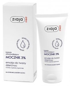 Ziaja Med, mocznik 3% emulsja do twarzy dzień/noc, 50 ml