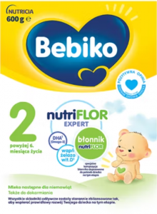 Bebiko 2 NUTRIflor Expert Mleko następne dla niemowląt powyżej 6. miesiąca życia 600 g
