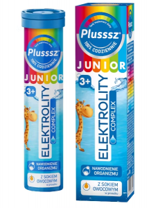 Plusssz Junior Elektrolity Complex 20 Tabletek Musujących