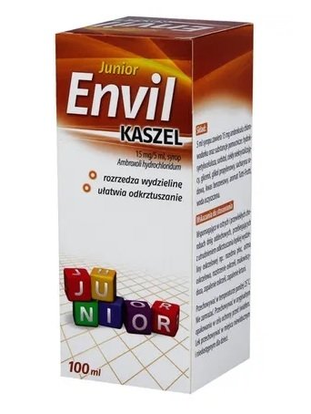 Syrop na kaszel Envil junior 15 mg/5 ml, 100 ml