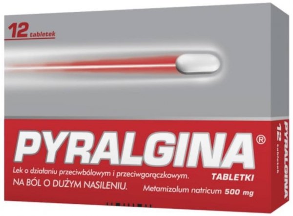 Pyralgina 500 mg 12 tabletek