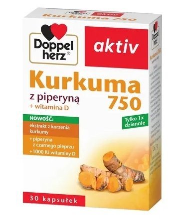 Doppelherz aktiv Kurkuma 750, 30 kapsułek