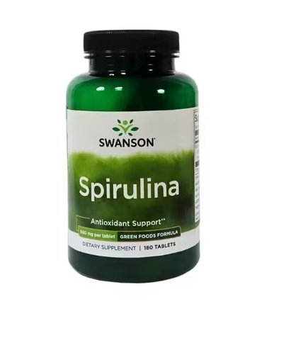 Spirulina organiczna certyfikowana 500 mg, 180 kapsułek