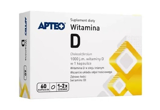 Witamina D APTEO, 60 kapsułek