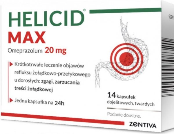 Helicid MAX 20 mg,14 kaps.