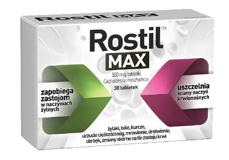 Rostil Max 500 mg, 30 tabletek