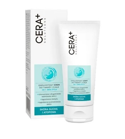 CERA PLUS Solutions, emolientowy krem do twarzy i ciała od 1. dnia życia, 100 ml