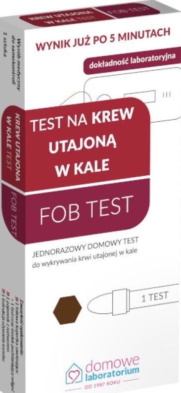 Fob Test test do wykrywania krwi utajonej w kale 1szt.