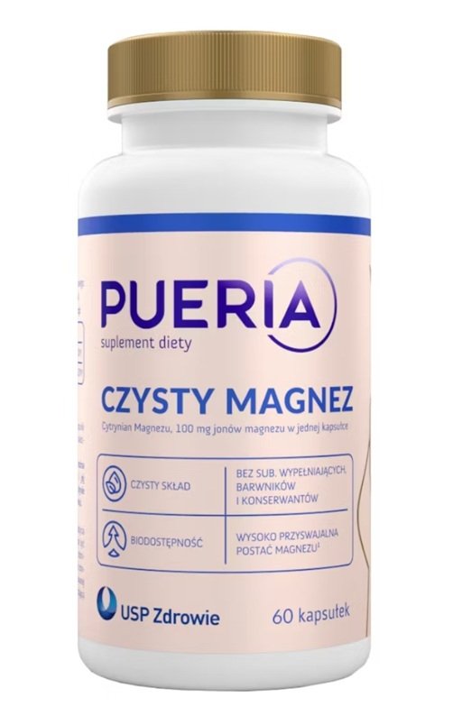Pueria Czysty Magnez, 60 kapsułek