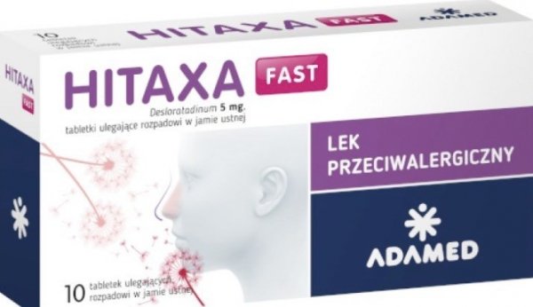 Hitaxa fast 5 mg 10 tabletek ulegających rozpadowi w jamie ustnej