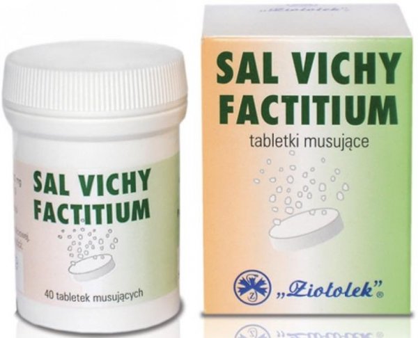 Sal Vichy factitium 600 mg, 40 tabletek musujących