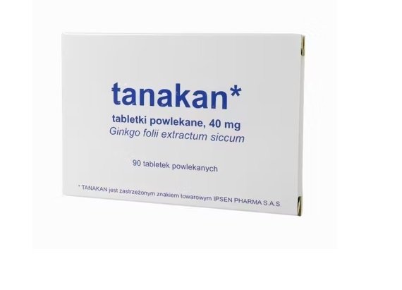 Tanakan 40 mg, 90 tabletek powlekanych (Import równoległy)