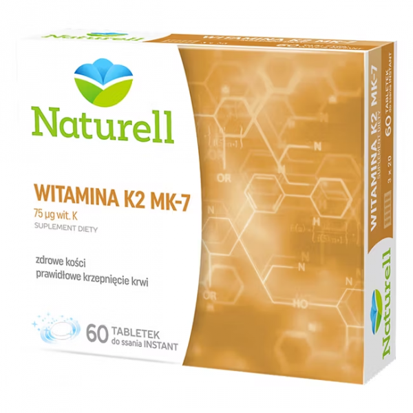 Naturell Witamina K2 MK-7 60 Tabletek Do Ssania