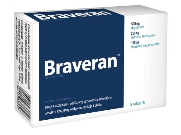 BRAVERAN x 8 tabletek