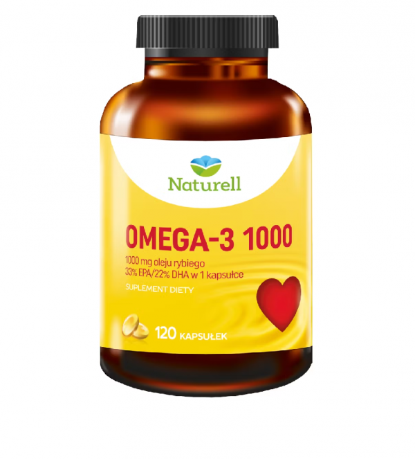 Naturell Omega-3 1000 120 Kapsułek
