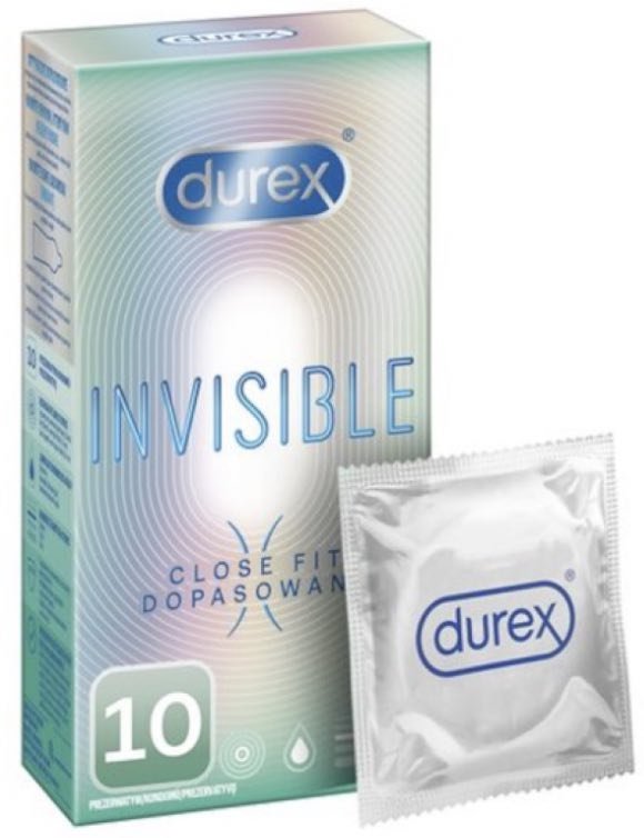 Prezerwatywy Durex Invisible Close Fit dopasowane 10 sztuk