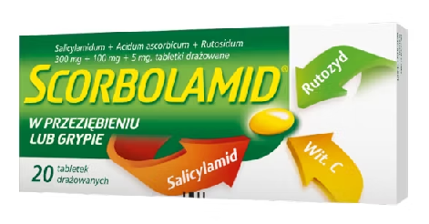 SCORBOLAMID 20 Drażetek