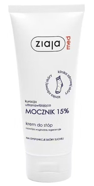 Ziaja Med, Kuracja ultranawilżająca mocznik 15% krem do stóp, 100 ml