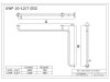 Uchwyt Wannowy dla Niepełnosprawnych poziomo 120/70cm biały fi32 + MASKOWNICE